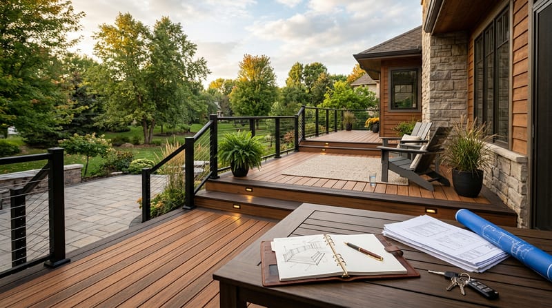 Local cost benchmarks and deck permit cost estimation on PermitCalculator
